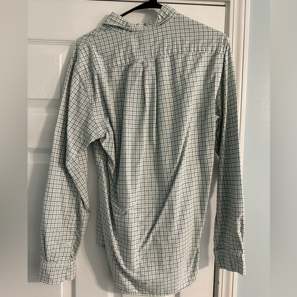 Men’s Polo RL - Slim fit blue and green plaid button up - Size:M - Picture 2 of 4